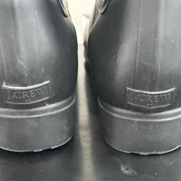 J. Crew Women's Black Rain Boots, Sz 9, Excellent Condition - Picture 5 of 9